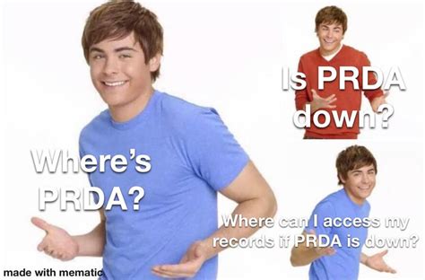 is usaf prda down.